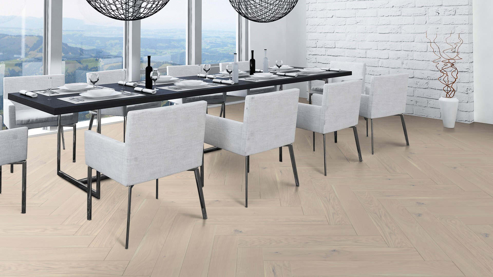 Weitzer Stab 750 Eiche Polar lebhaft bunt gebürstet gefast ProVital finish 69712